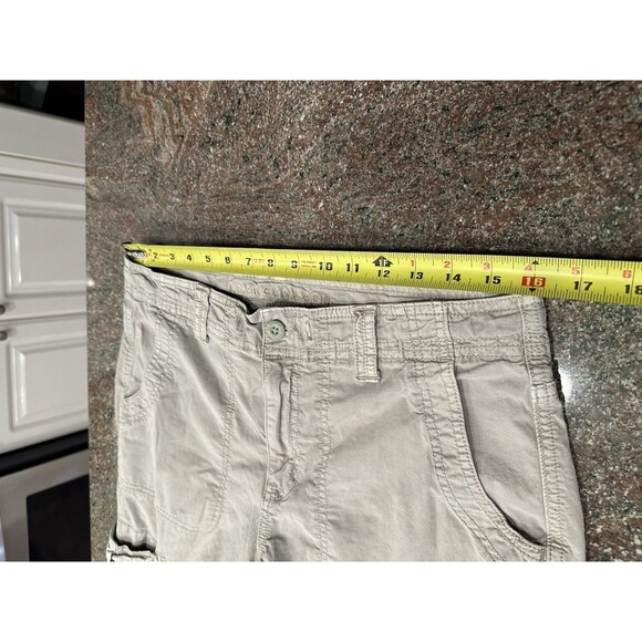 American Eagle skater skater Wide Leg‎ Baggy Size 10 Cargo stretchy cargo gray - Picture 14 of 16